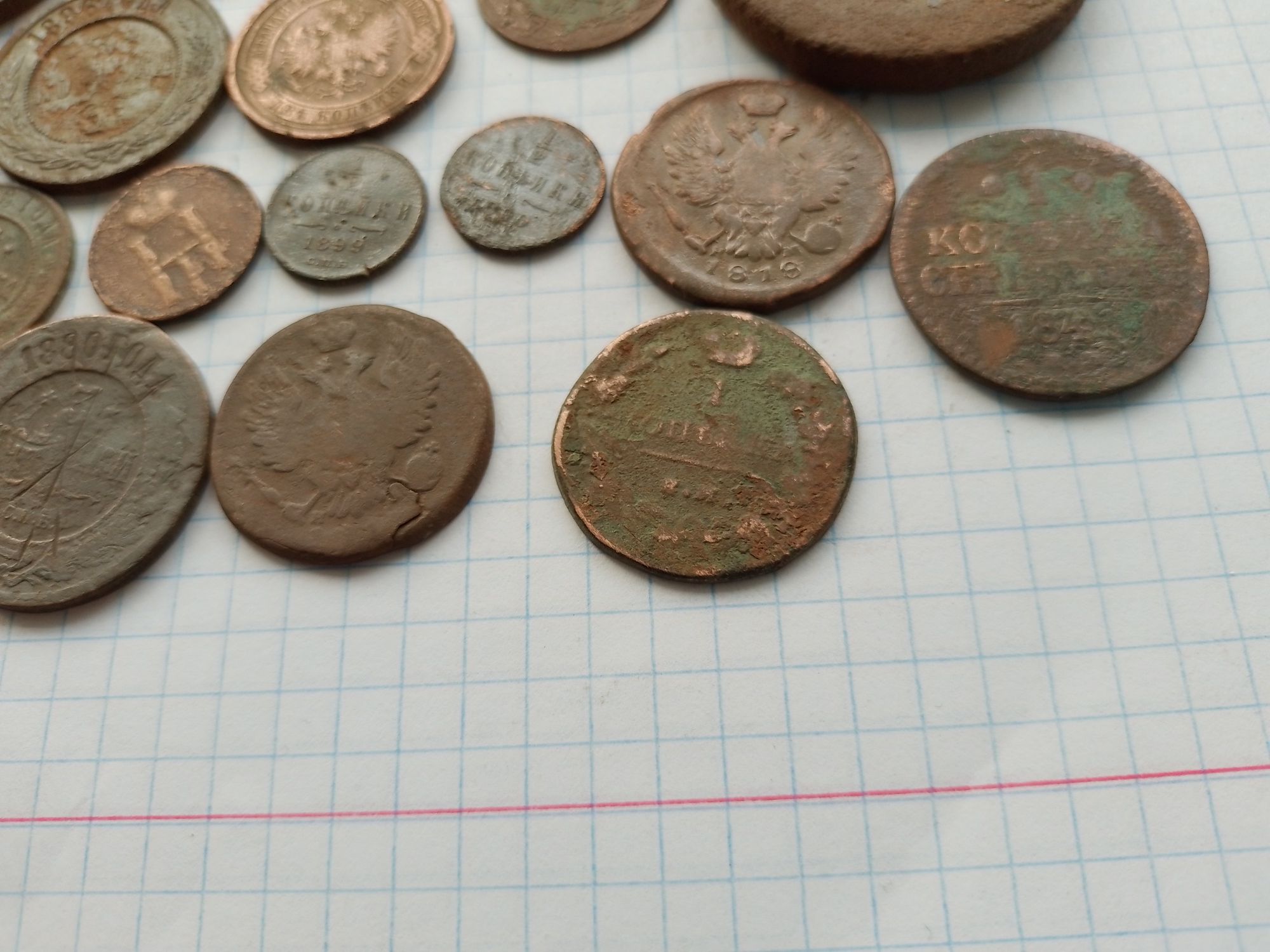 30 старых монет царской России и средневековой Европы