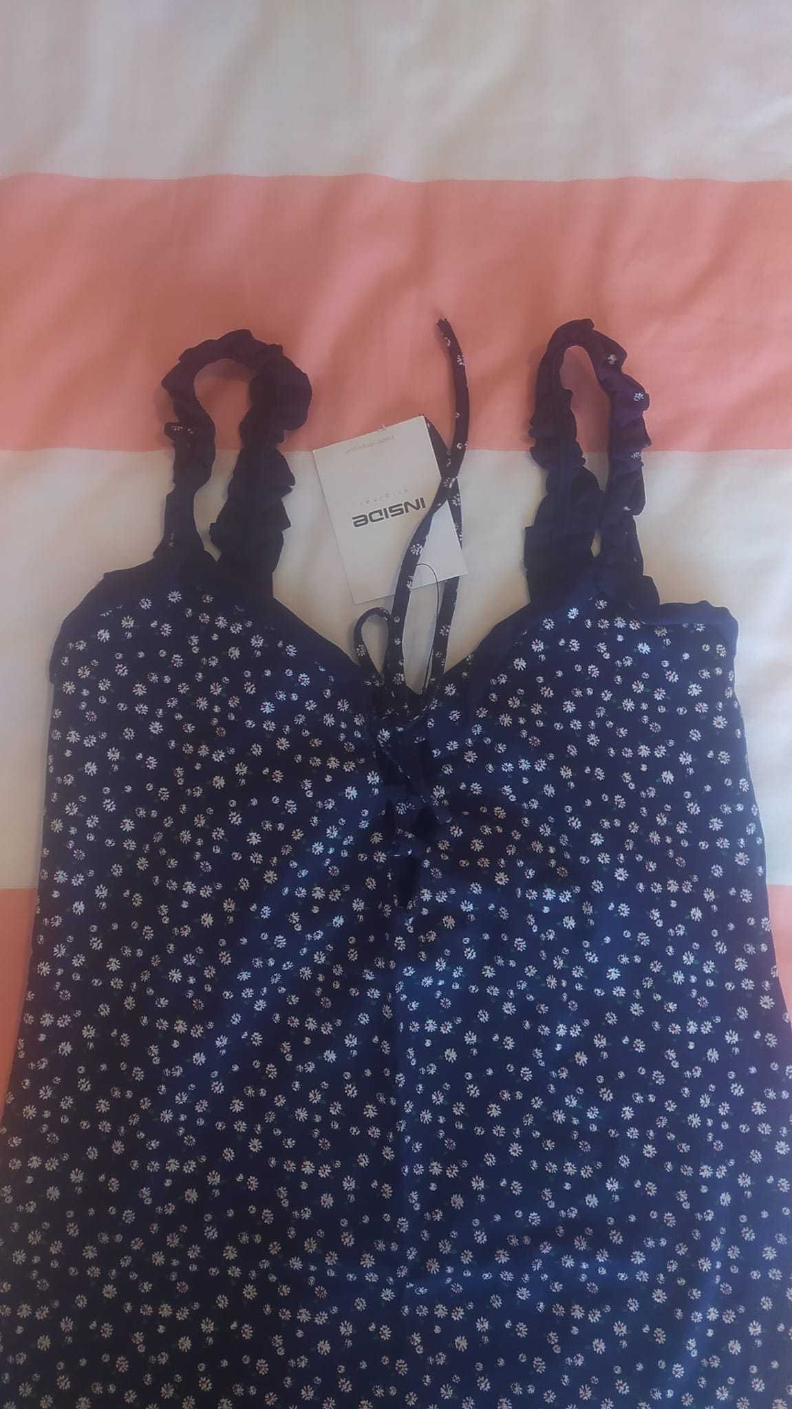 Vestido azul escuro Novo