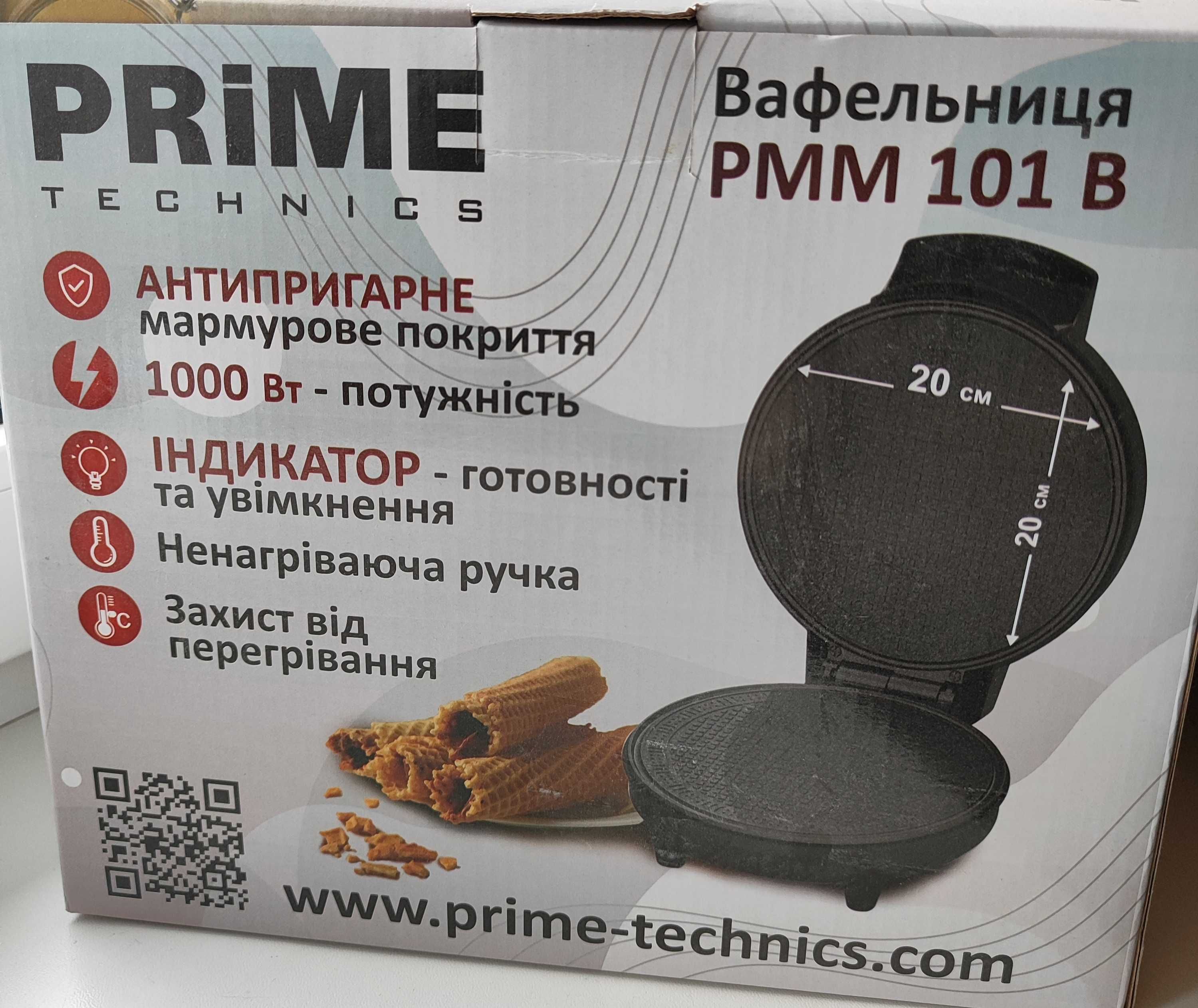 Вафельниця PRIME Technics PMM 101 B