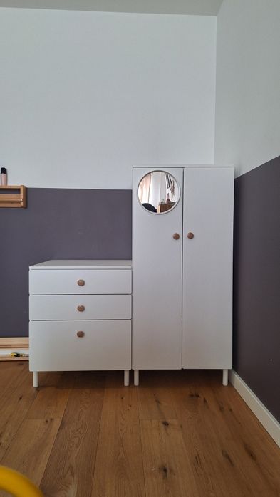 Zestaw mebli dziecięcych IKEA Smastad/Plasta szafa i komoda