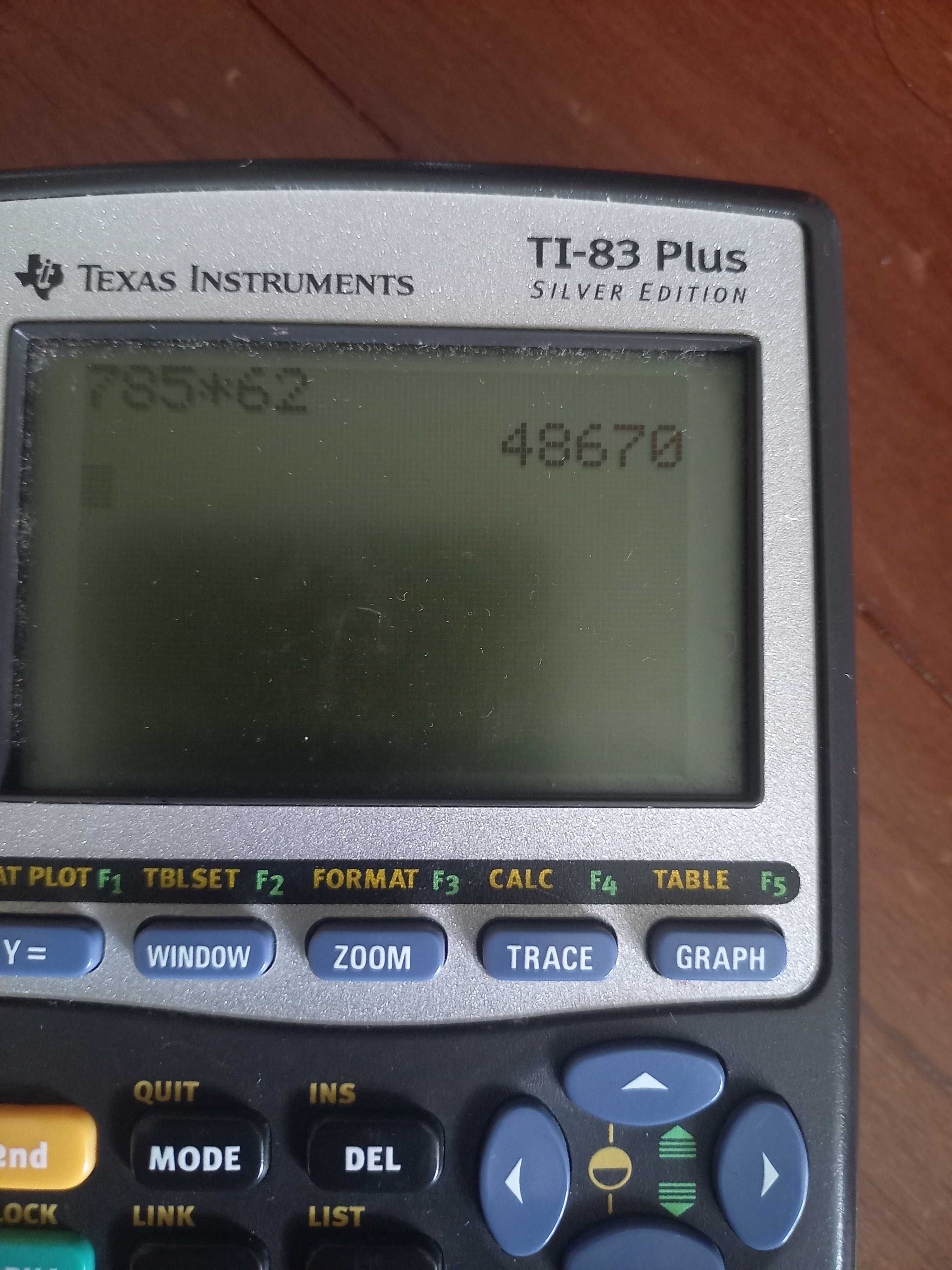 Calculadora gráfica Texas TI 83 Plus