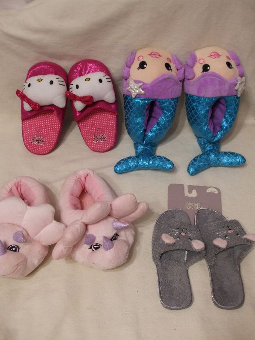 тапки тапочки комнатные хелло китти hello kitty русалка русалочки