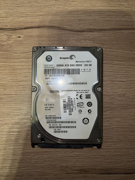 Dysk Seagate HDD 2,5” 320GB 100% sprawny