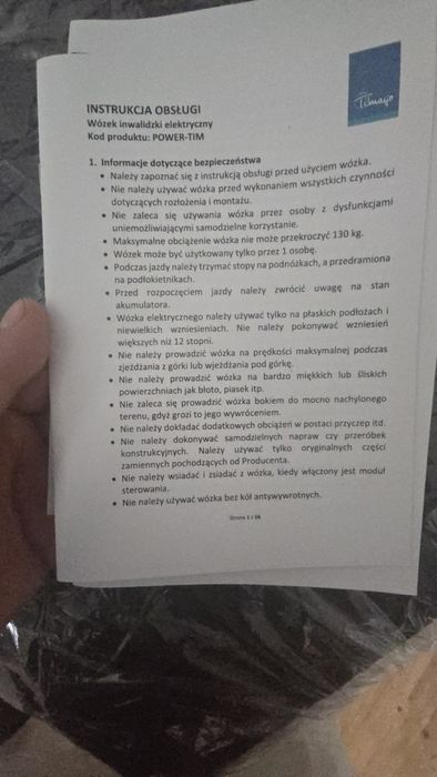 Wózek elektryczny Timago Power Tim