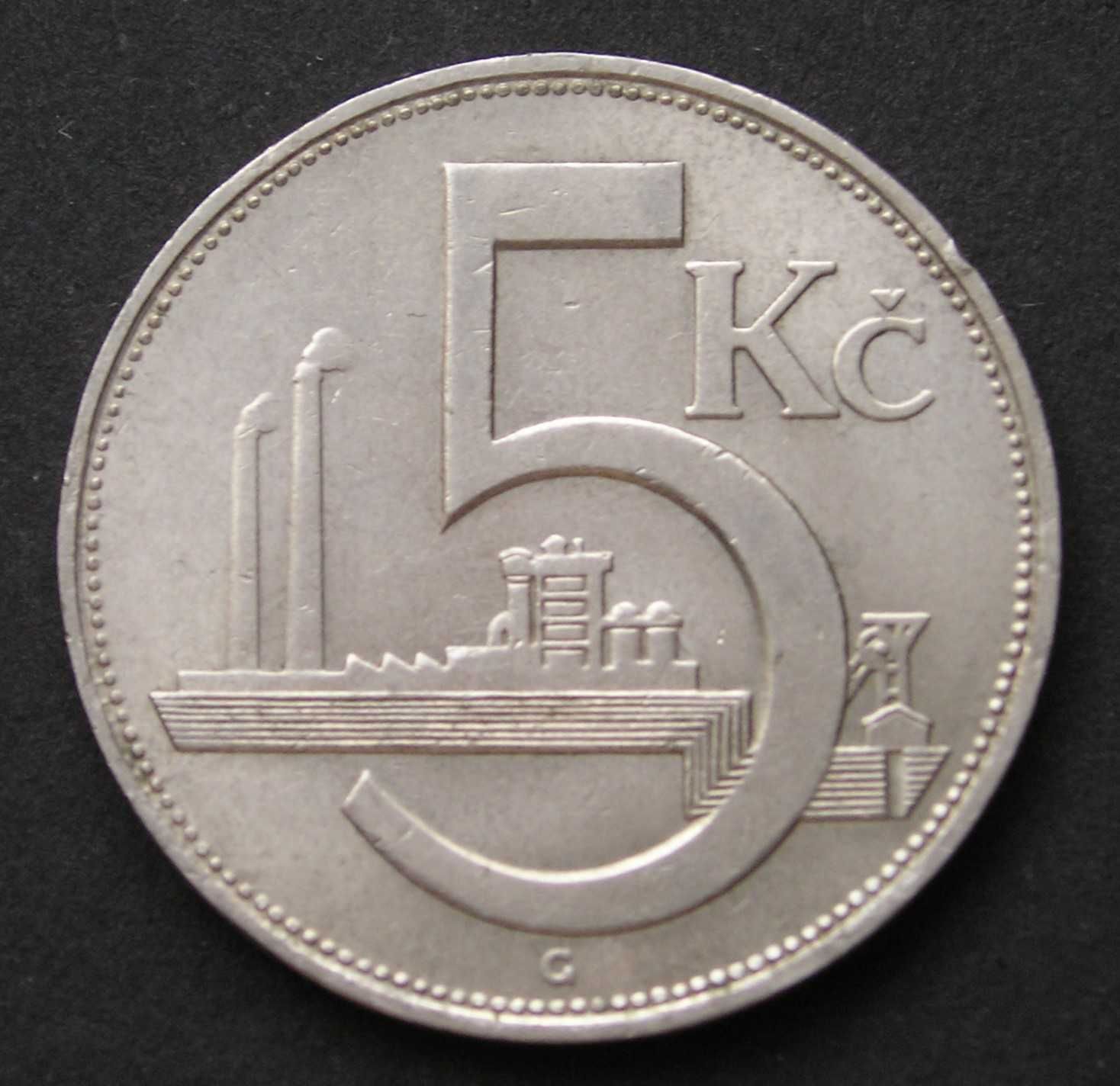 Czechosłowacja 5 koron 1938