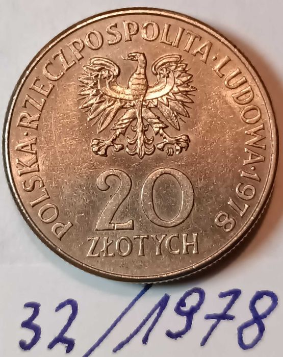 20 złotych "Konopnicka" 1978 - Stan II