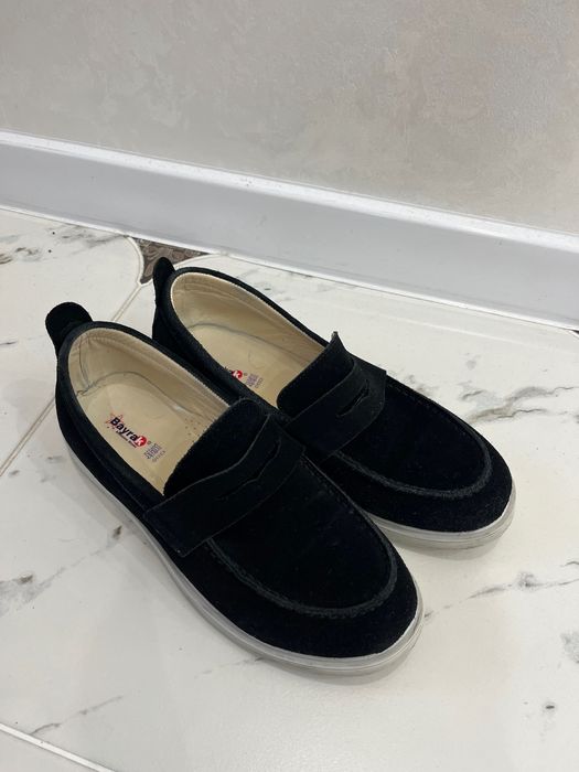 Чоловічі лофери. Натуральний замш