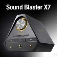 Placa de som externa com DAC "Sound Blaster X7 USB-DAC"