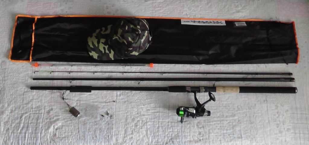 Zestaw do Feeder Method wędka 3,3m + kołowrotek wolny bieg