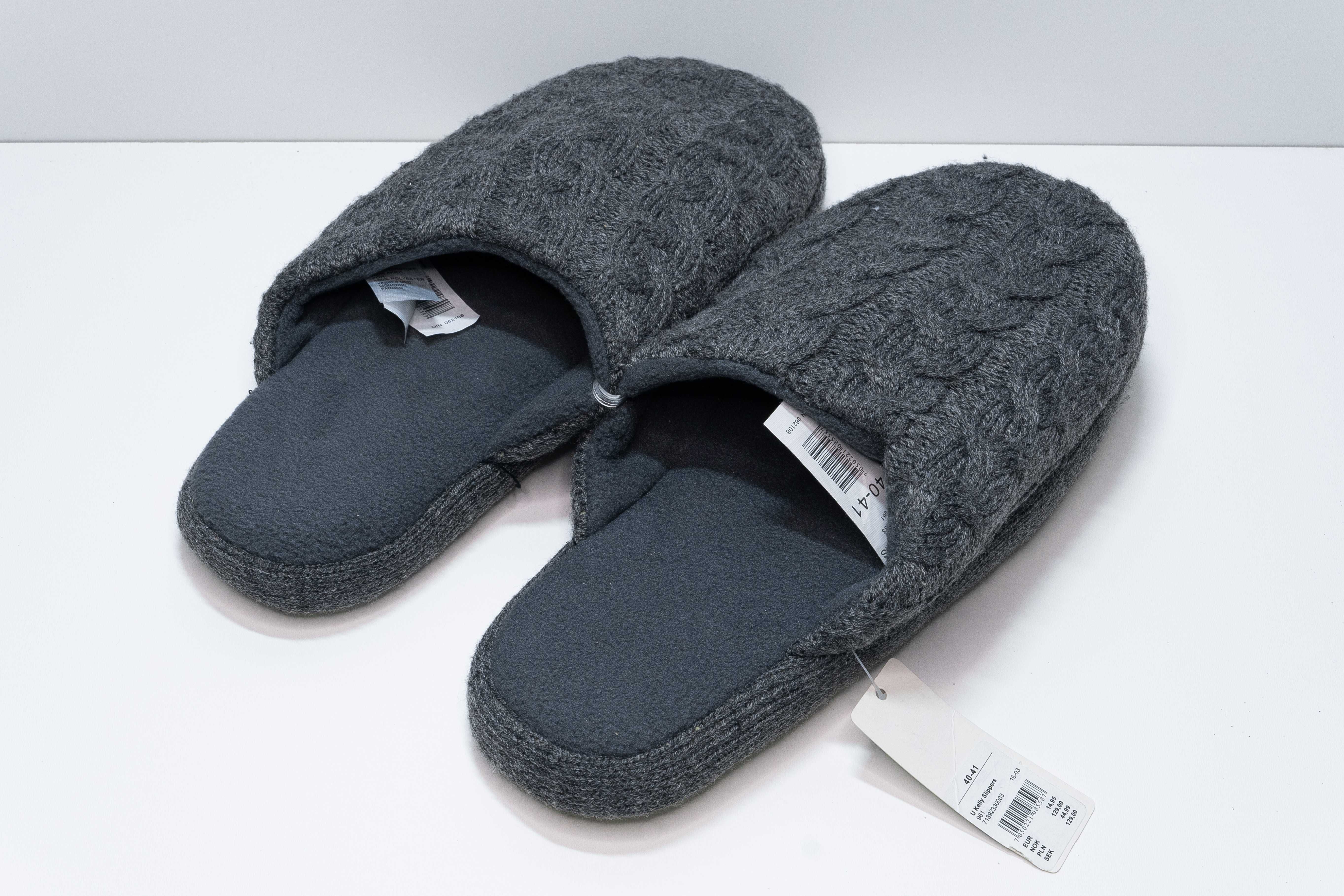 Pantofle / kapcie Cubus U Kelly Slippers - r 40-41 - grafitowe - nowe