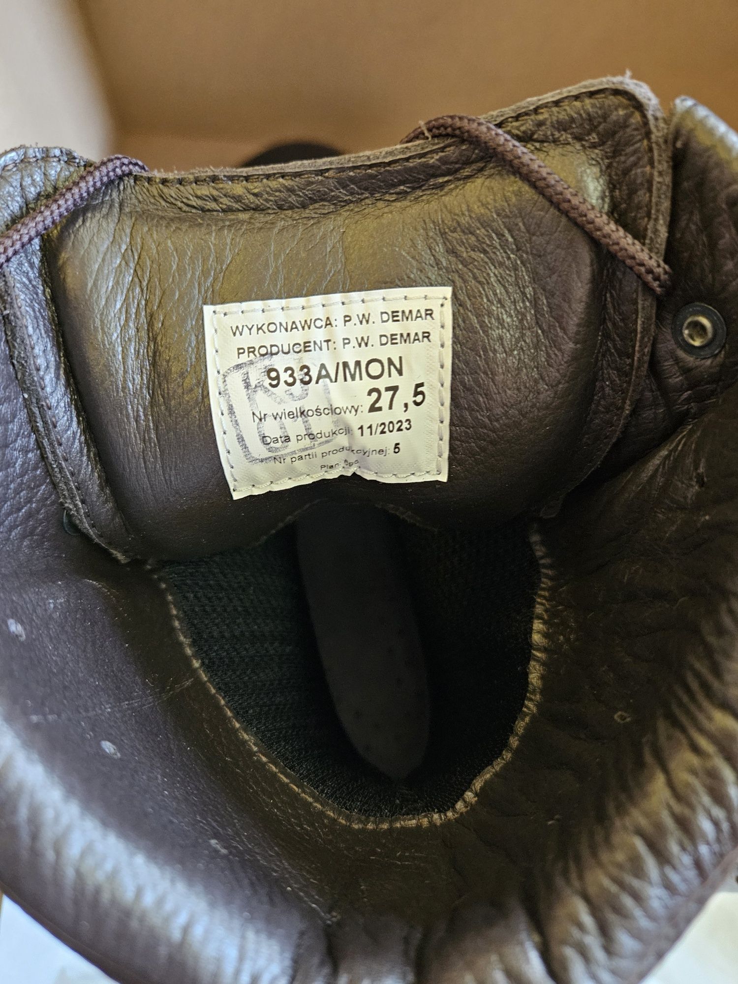 Wojskowe buty zimowe wz 933A - NOWE