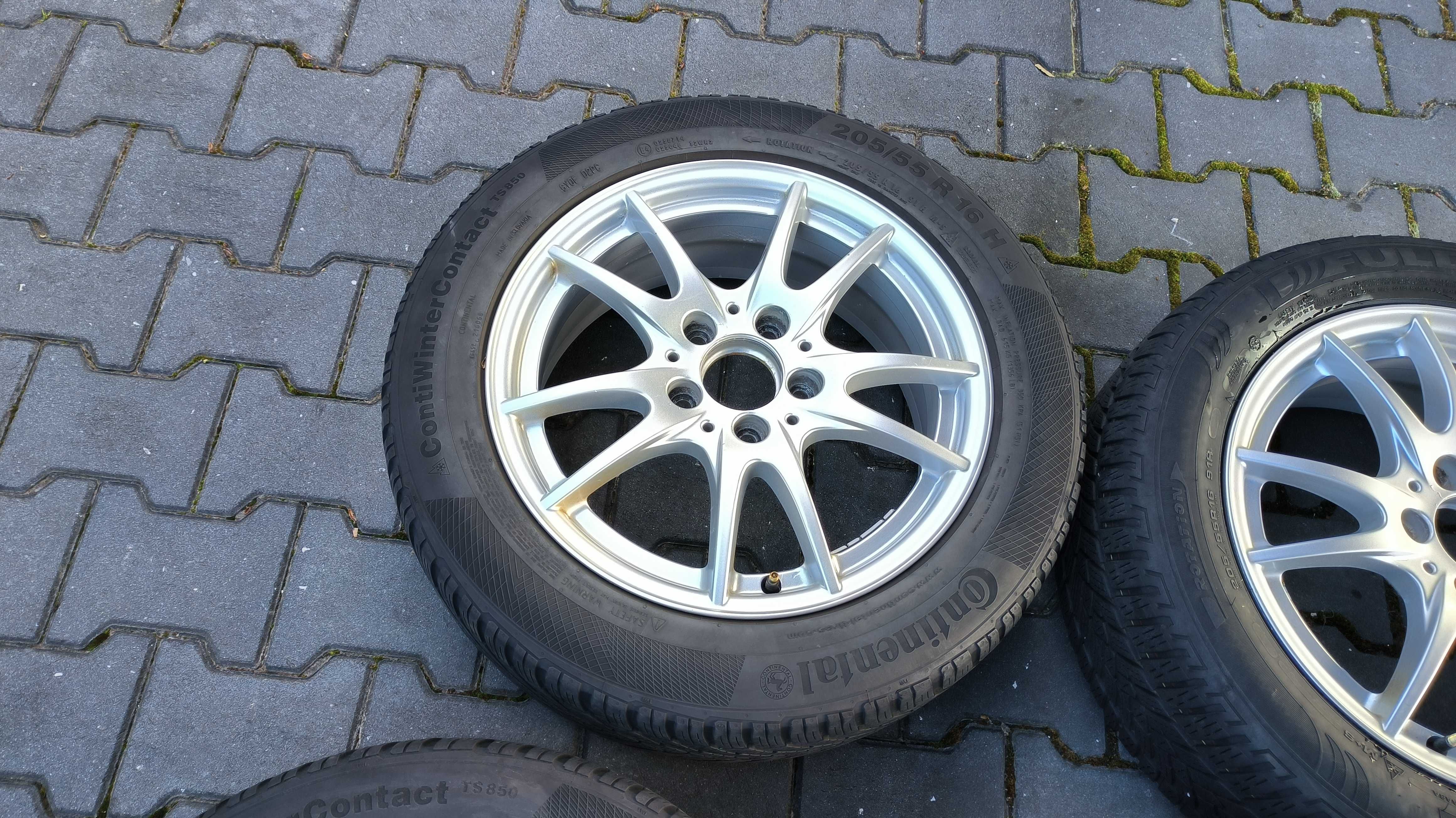 4x jantes 16 5x112 Mercedes + pneus 205 55 R16
