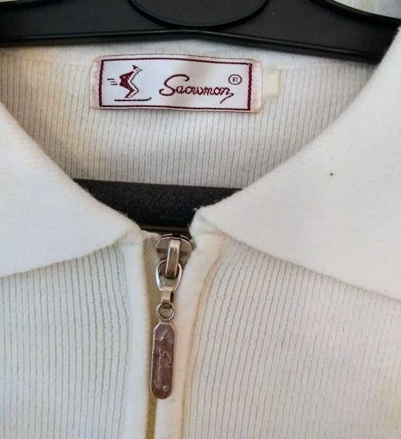 sweter rozpinany biały rozm. 38-40