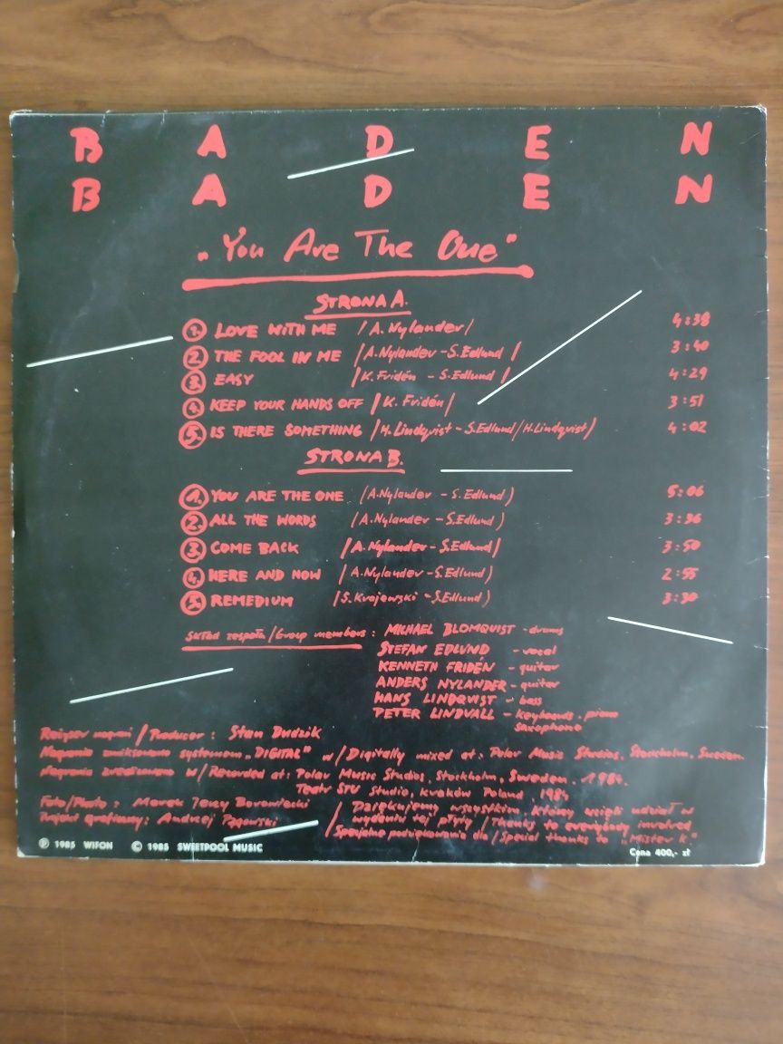 Baden Baden "You Are The One"