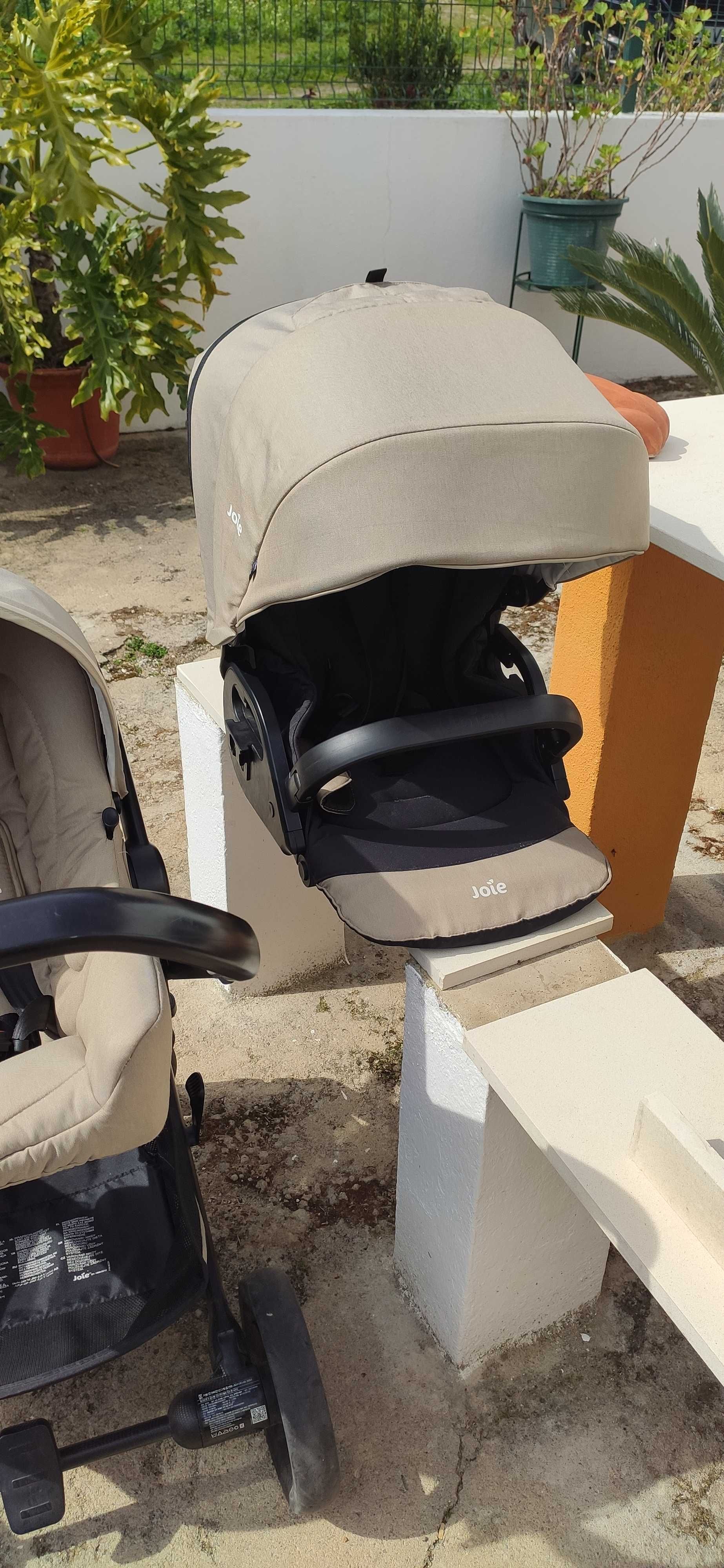 Conjunto de carro bebe com ovo e base isofix