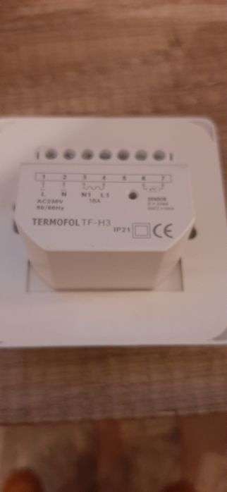 Termoregulator podtynkowy biały TERMOFO termostat L TF-H3 regulator