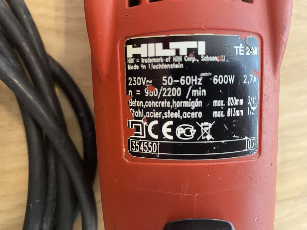 Перфоратор HILTI TE 2 M