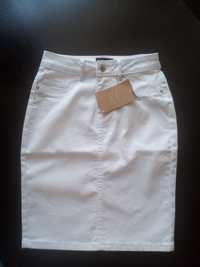 Nowa spódnica jeans dżinsowa biała krótka długa spodenki