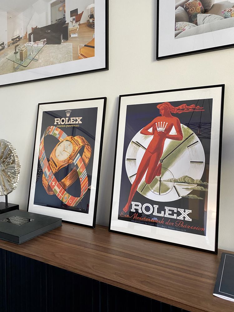 Plakat | Poster | Vinatge | Rolex - Zegarki | Loft | Design | Komplet!