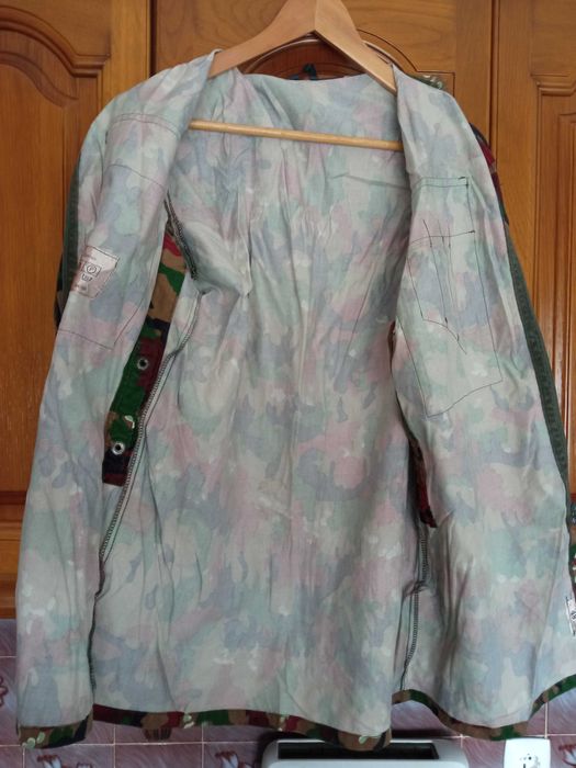 Casaco militar camuflado TAZ83 Alpenflage Exército Suíço M83