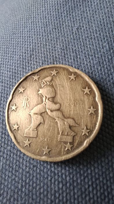 Moneta 20 eurocent z 2002r