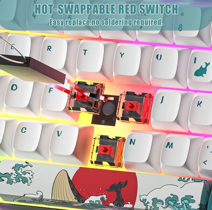 Klawiatura z motywem morza