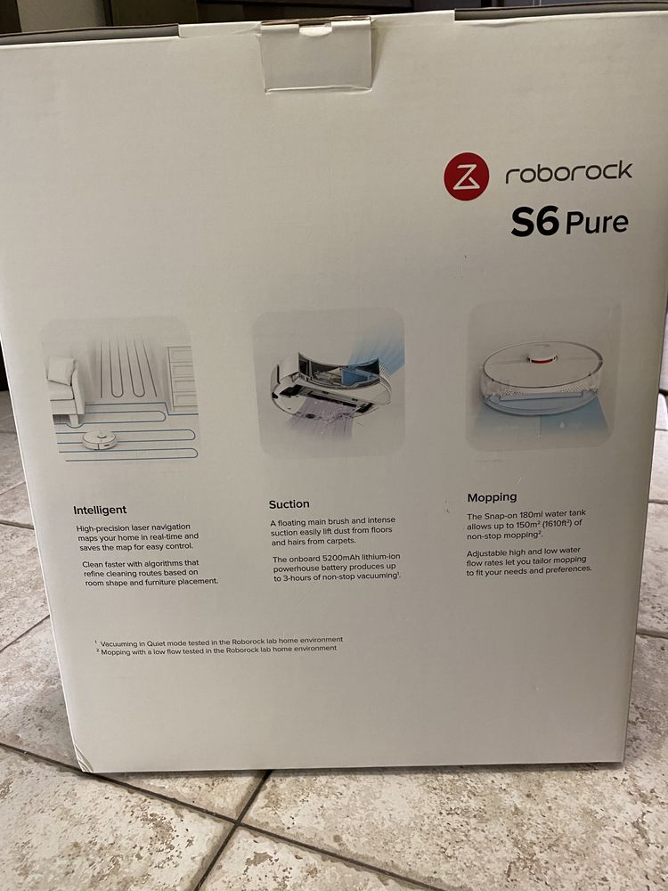 Робот пилесос Roborock S6 Pure, новый