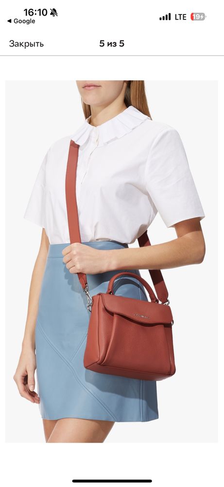 Coccinelle andromeda medium сумка furla італія