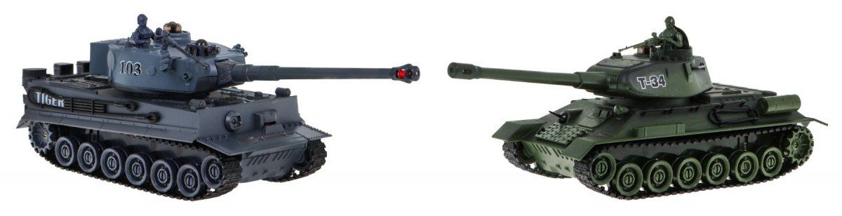 Bitwa Czołgów Tiger Vs T-34 1: 28 zasięg do 40 metrów