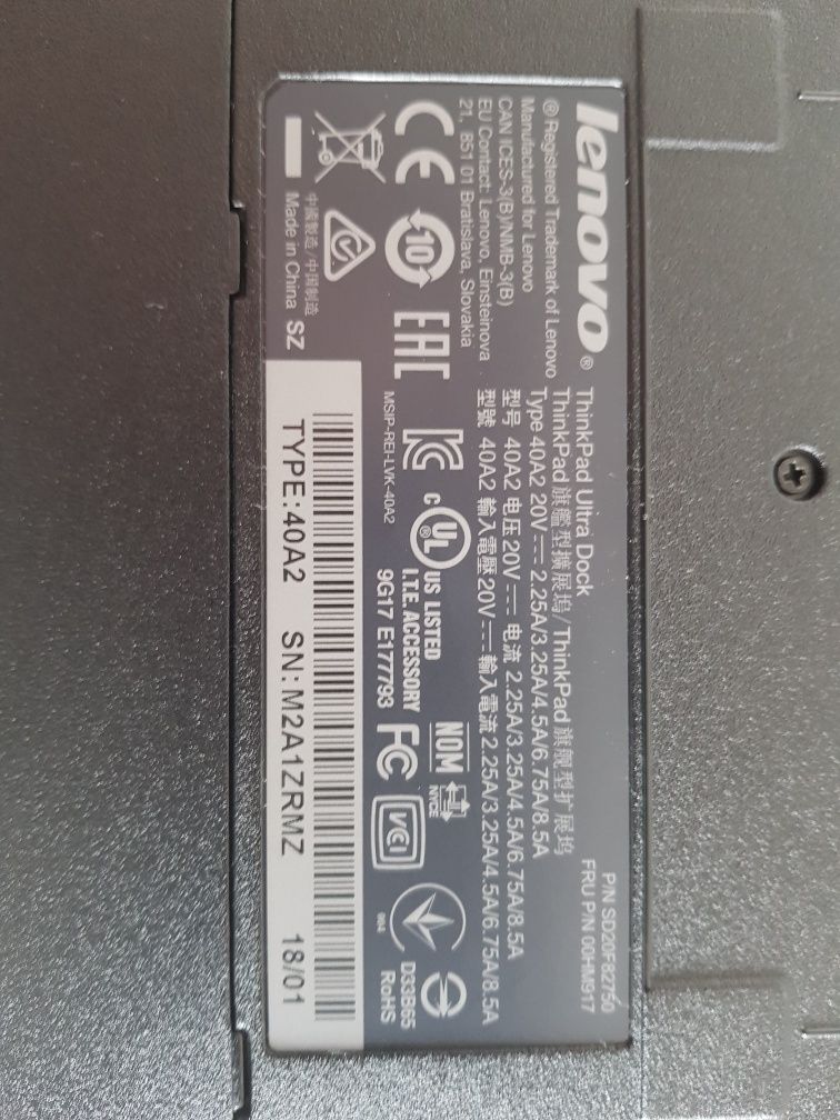 Stacja dokująca Lenovo thinkpad