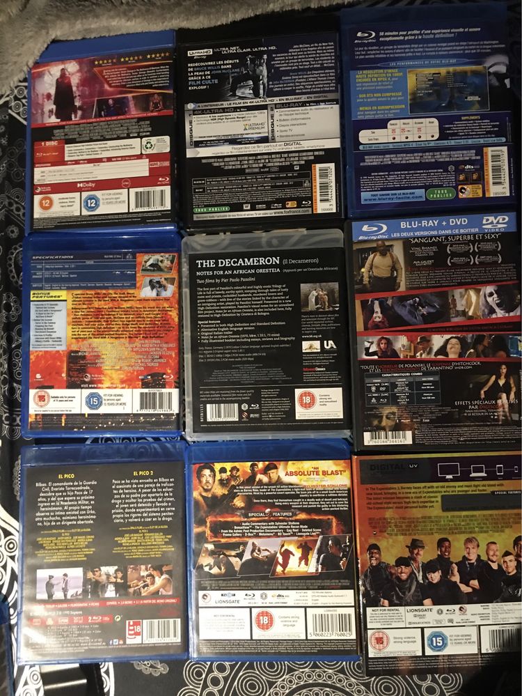 Vários Blu ray sem legendas em Português P1