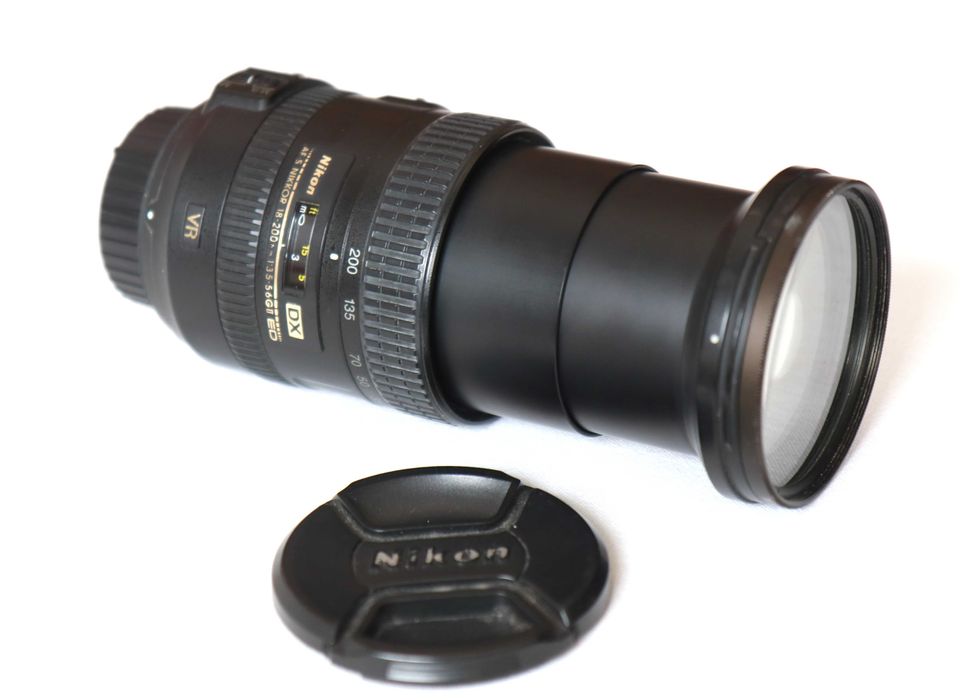 Lente Nikon 18-200mm objetiva em boas condições