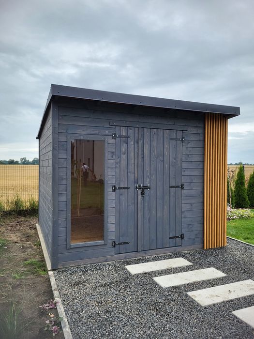 Nowoczesny domek na narzędzia montaż gratis