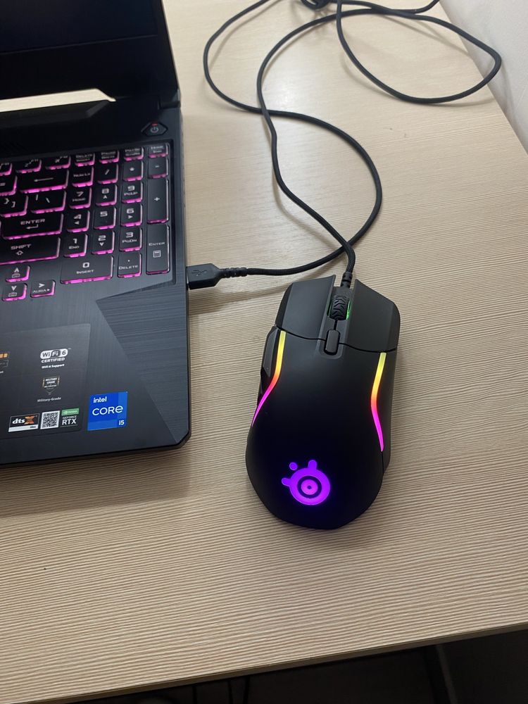 Laptop ASUS TUF GAMING F15 + myszka SteelSeries Rival 5