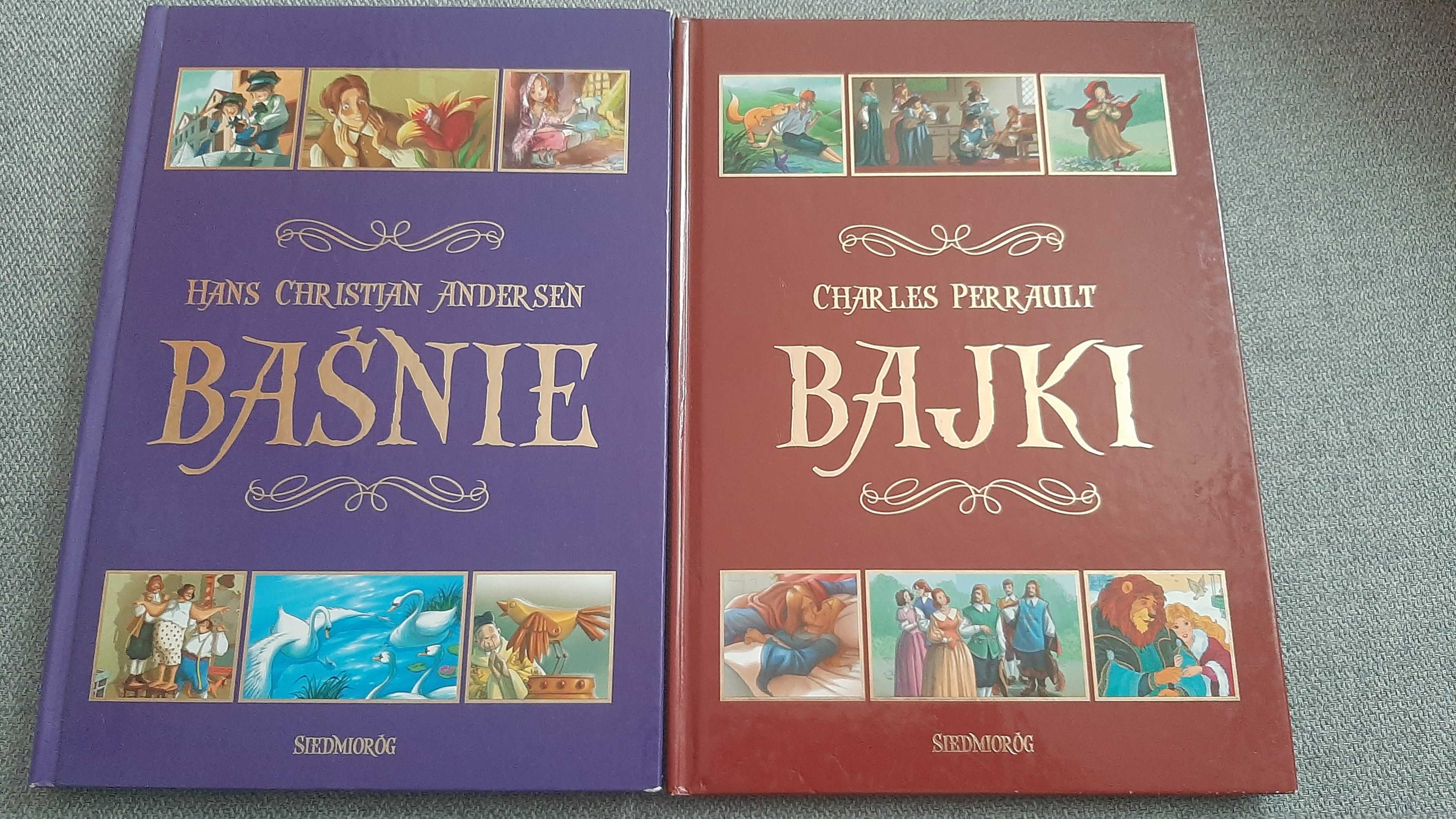 2x Andersen Baśnie Perrault Bajki Liliane Crismer Gustavo Mazali