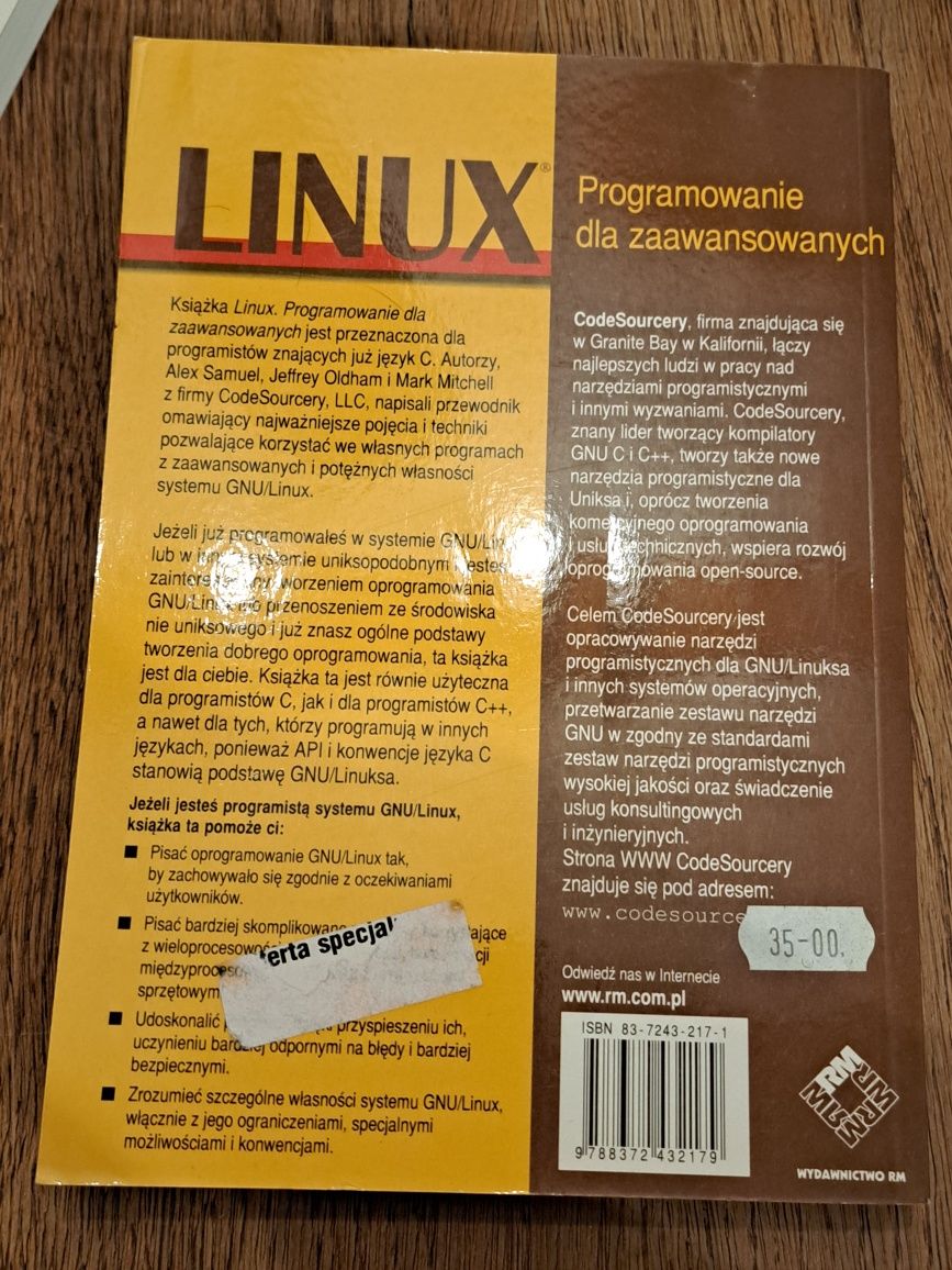 Książka linux programowanie dla zaawansowanych 17