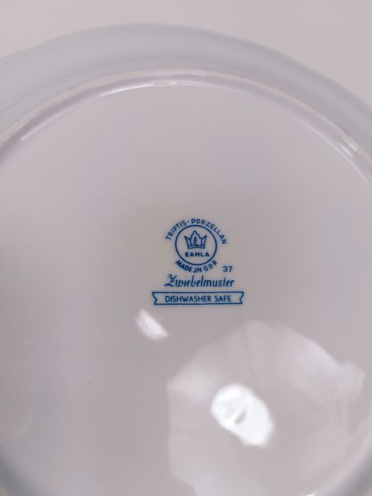 Porcelanowa misa Kahla, wzór cebulowy