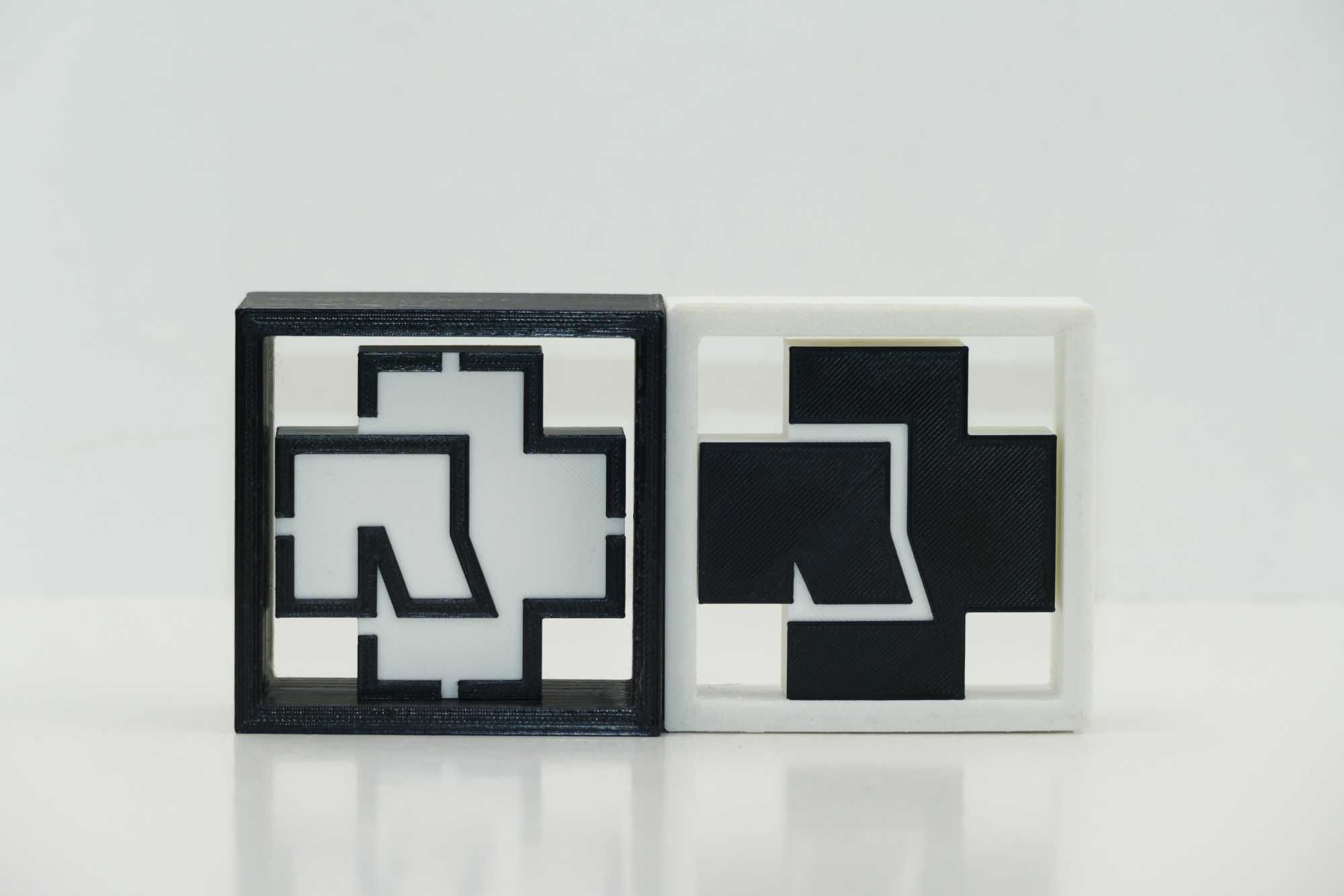 Rammstein - Impressão 3D Logotipo
