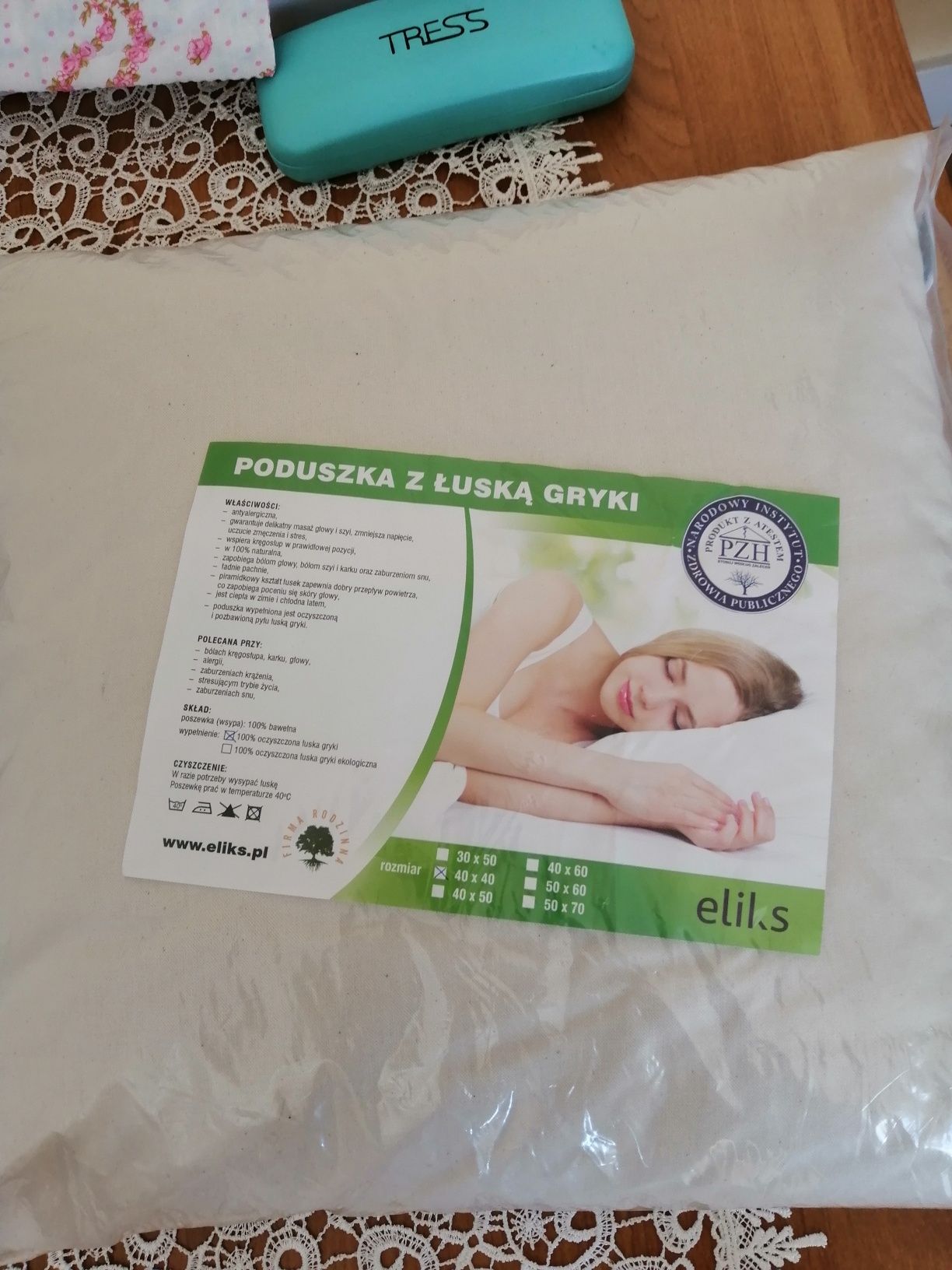 Poduszka z łuską gryki