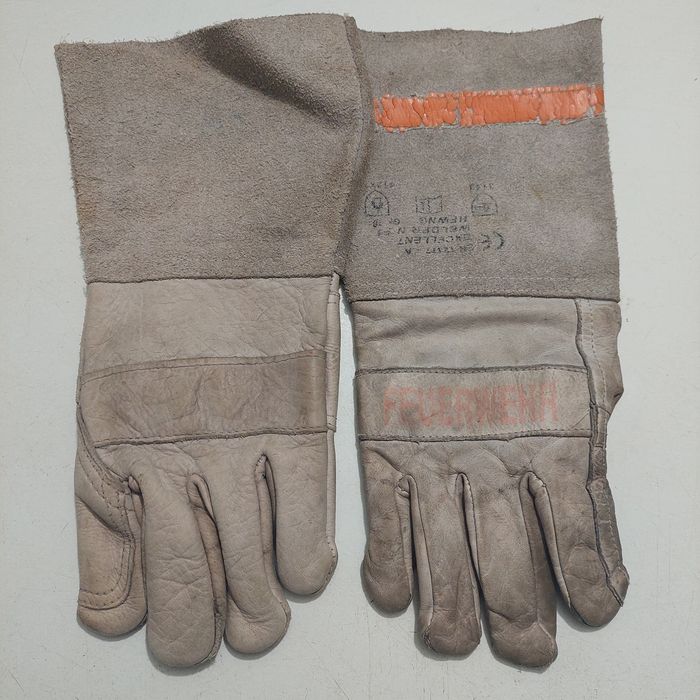 Рукавиці шкіряні робочі вогнетривкі пожежні рятувальника