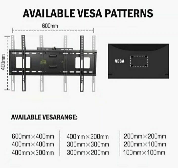 Uchwyt stojak ścienny do telewizora 37-80" 105 cm  50 kg