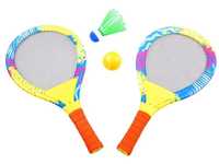 Zestaw Do Gry W Unihokeja  Plażowe Paletki Rakietki Badminton Lotka