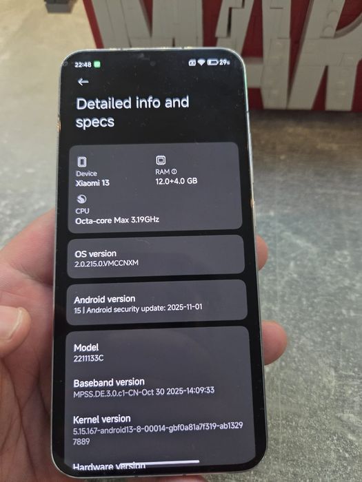 Xiaomi 13 versão chinesa  256/12