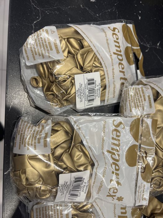 Balony sempertex gold