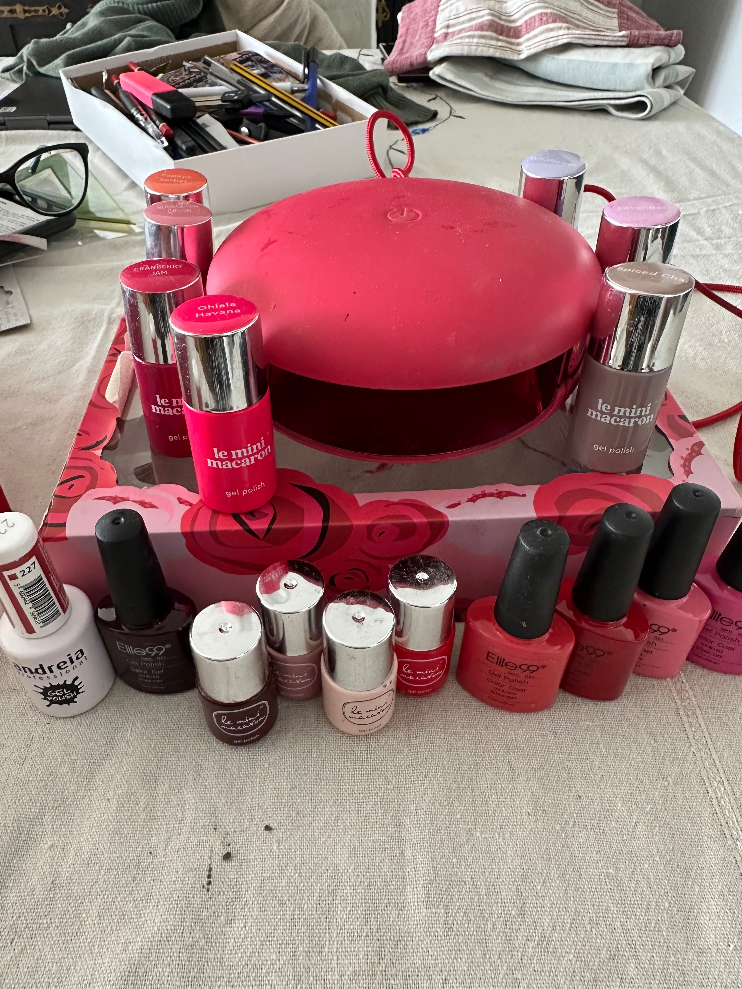 Conjunto le mini macaron com esmaltes