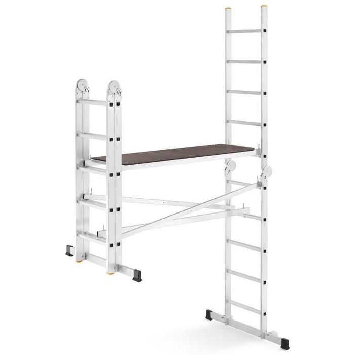 Rusztowanie aluminiowe drabinowe przegubowe jezdne HIGHER DR 2x5 4m