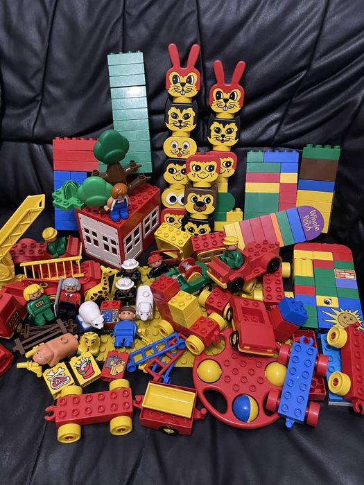 Шикарний набір Lego duplo машинки чоловічки раритет 4,5 кг