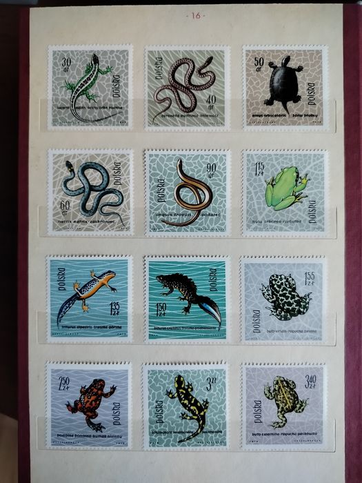 Klaser tom V + znaczki roczniki 1962 + 1963