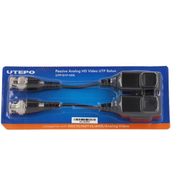 Balun UTEPO video passivo 2 Ud.-UTEPO UTP101P-HD6-UTEPO UTP101P-HD6