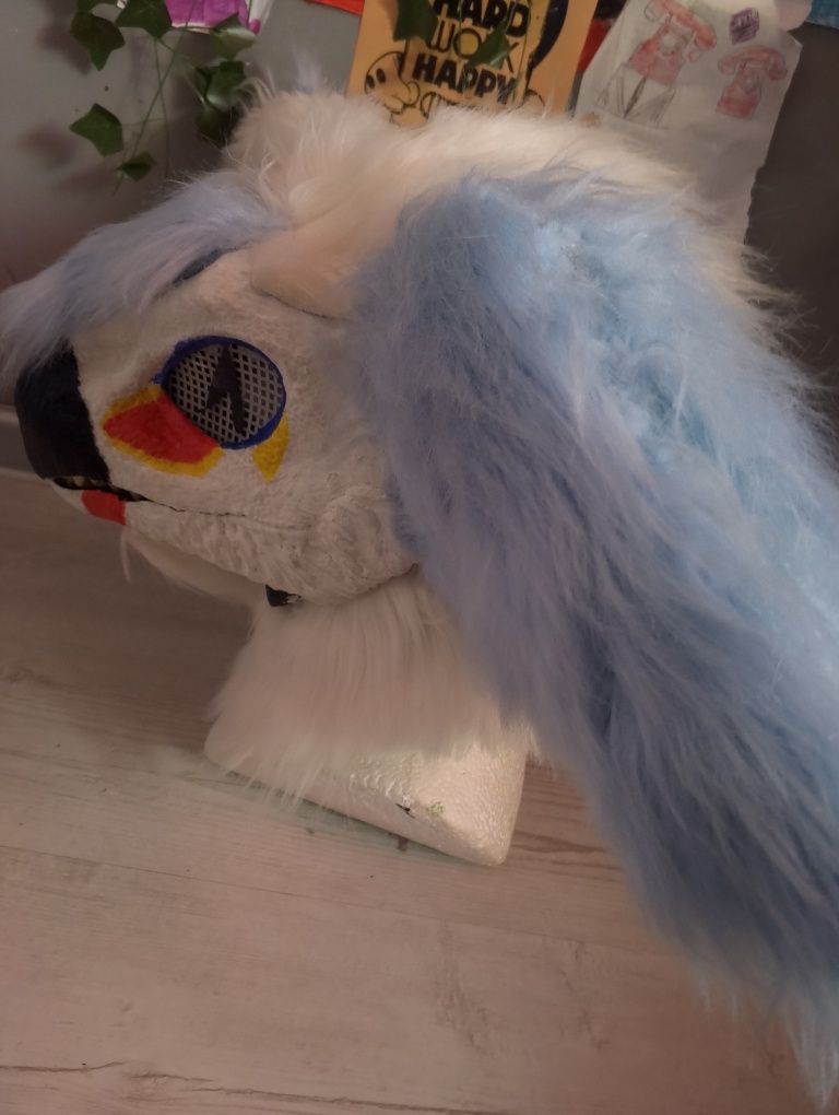 Dino maska fursuit